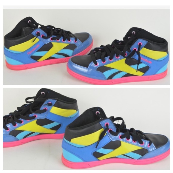 colorful high top reeboks